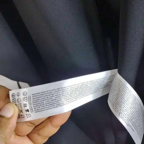 MNG V Neck Wide Leg Short Sleeve Jumpsuit Plus Size 3x Black Minimalist Belt - Picture 10 of 11